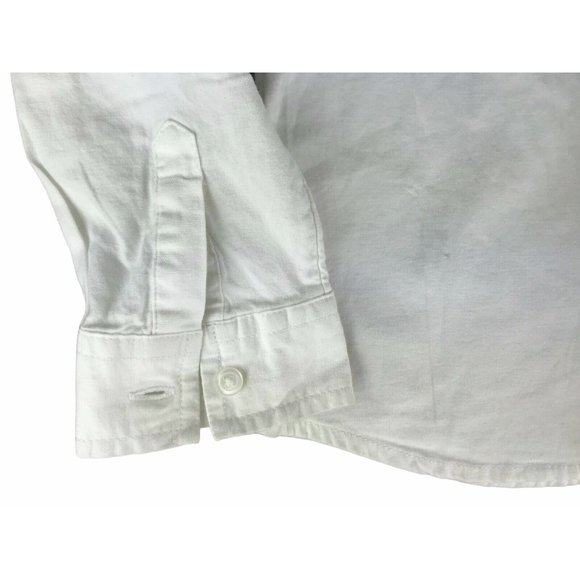 Gapkids S/P Small Button Down Collared Shirt White - Picture 6 of 7